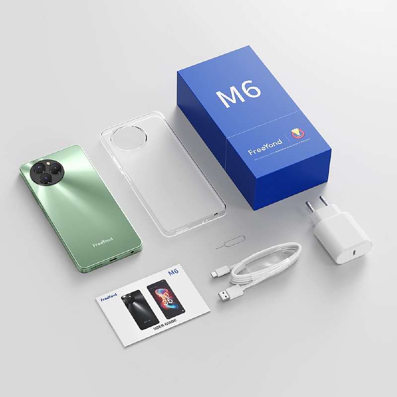 FreeYond M6 — это универсальный смартфон, который, помимо перечисленных выше важных преимуществ, имеет глобальную поддержку 4G, удобную технологию NFC и новейшую операционную систему Android 13, обеспечивающую удобство использования.