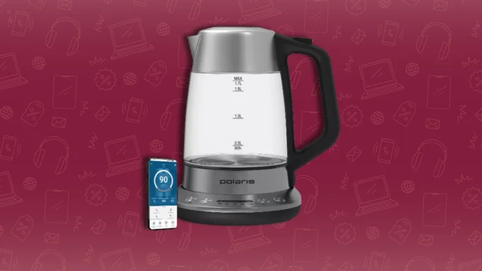 Электрический чайник Polaris PWK 1775CGLD WIFI IQ Home