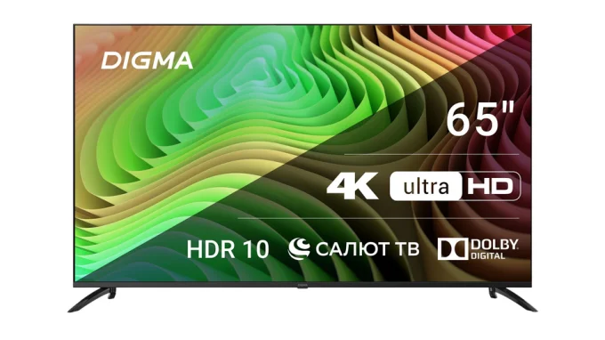 4к-телевизор Digma DM-LED65UBB40