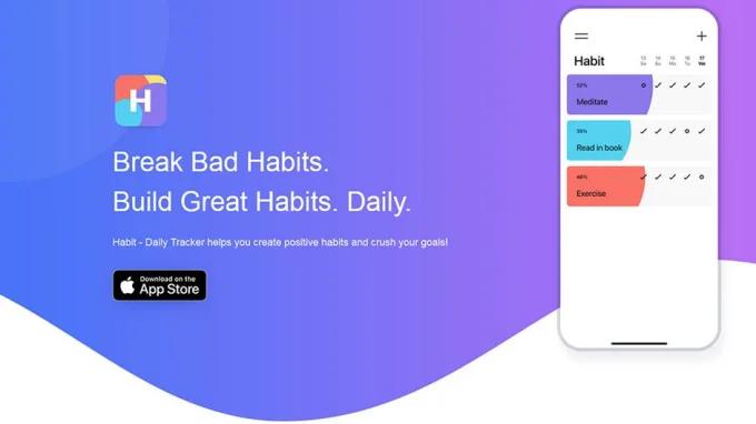 Баннер со слоганом приложения Habit – Daily Tracker