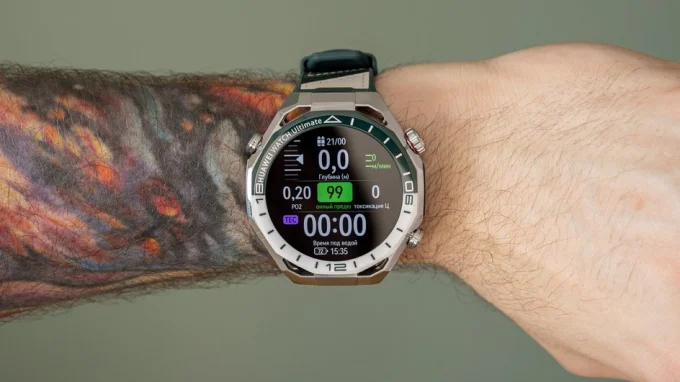 Таймер на часах Huawei Watch GT Ultimate 2