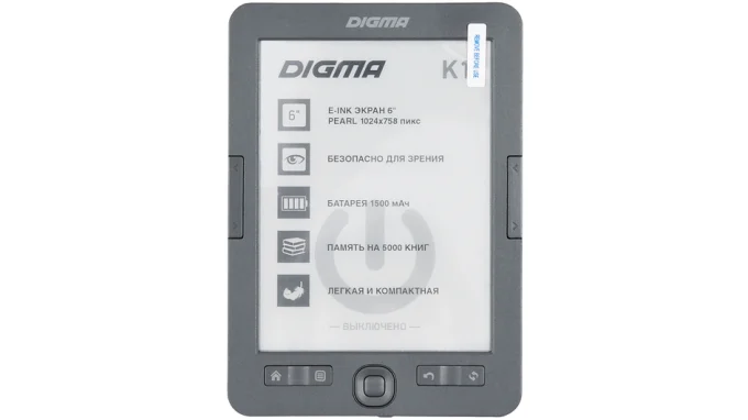 Недорогая электронная книга Digma K1