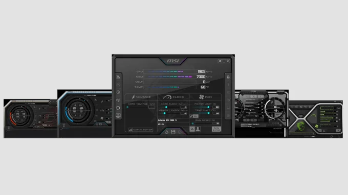 Интерфейс MSI Afterburner
