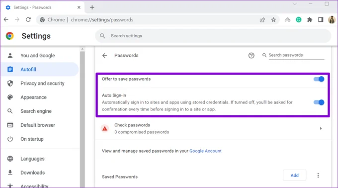 Отключите автозаполнение полей в браузере