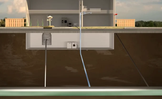 Стояки в городской системе канализации