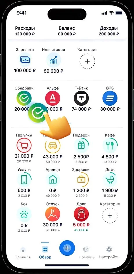 Страница финансовых целей