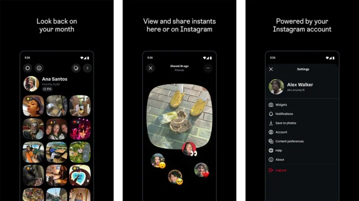Приложение Instants
