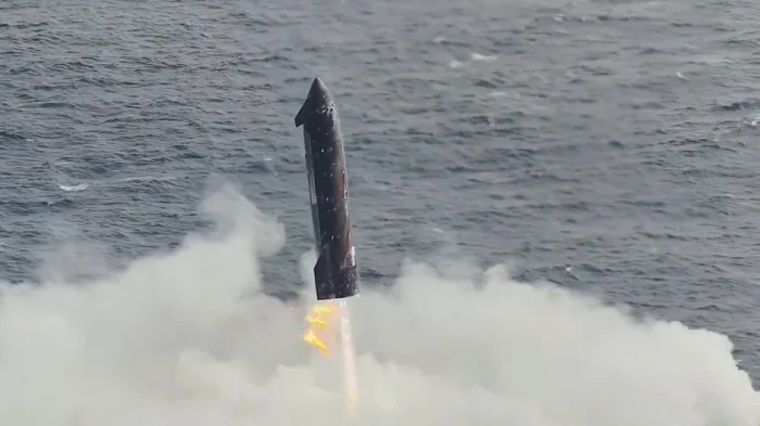 Приводнение Starship V3