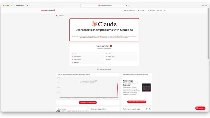 Перебои в работе Claude и ChatGPT