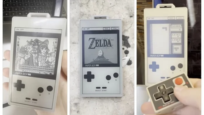 PaperBoy S3 — эмулятор Game Boy на E-Ink-экране с частотой 60 Гц